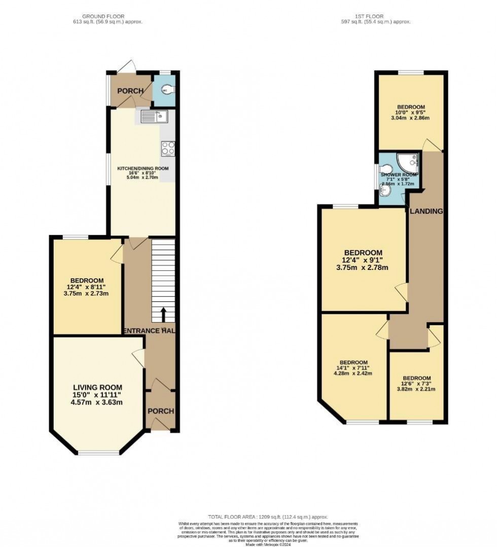 Floorplan for Welbeck Avenue, Plymouth