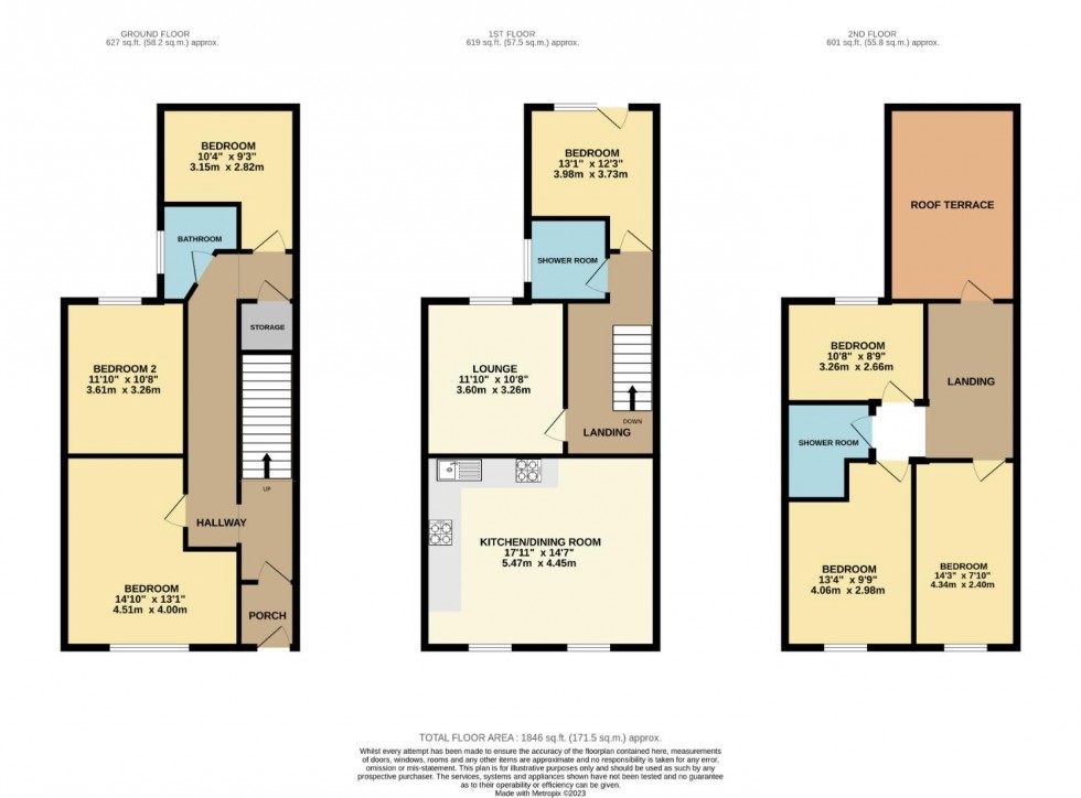 Floorplan for Clifton Place, Plymouth