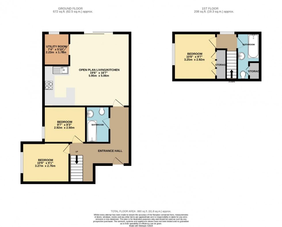 Floorplan for no 2 Bampfylde Way, Plymouth