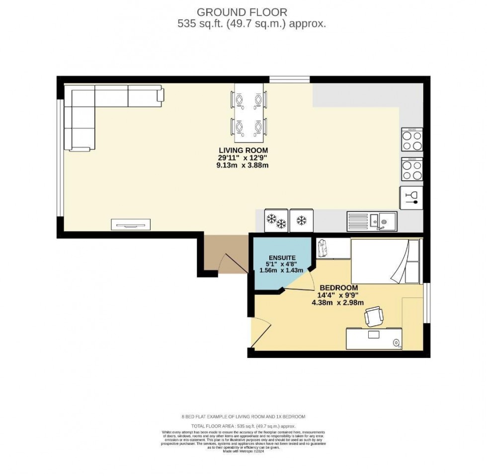 Floorplan for Flat 12, Plymbridge Lane, Derriford, Plymouth