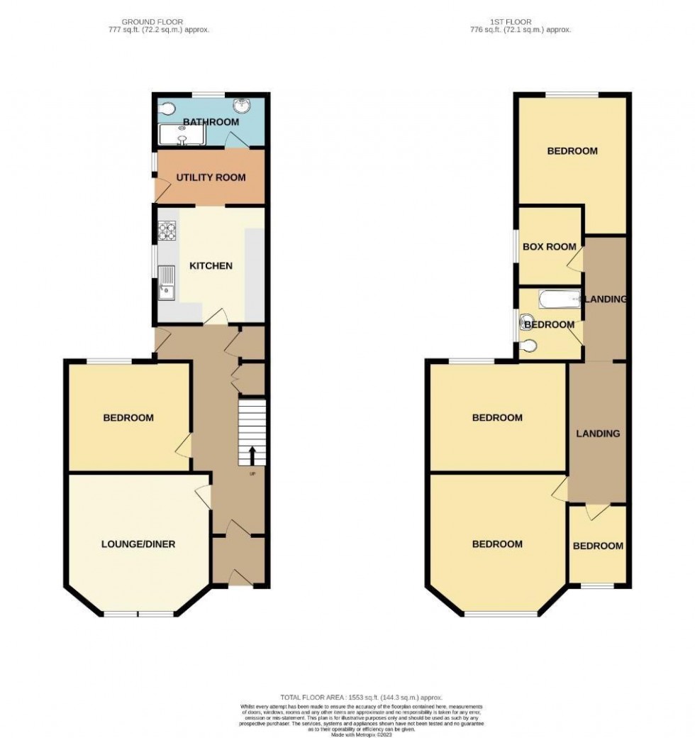 Floorplan for Alexandra Road, Mutley, Plymouth